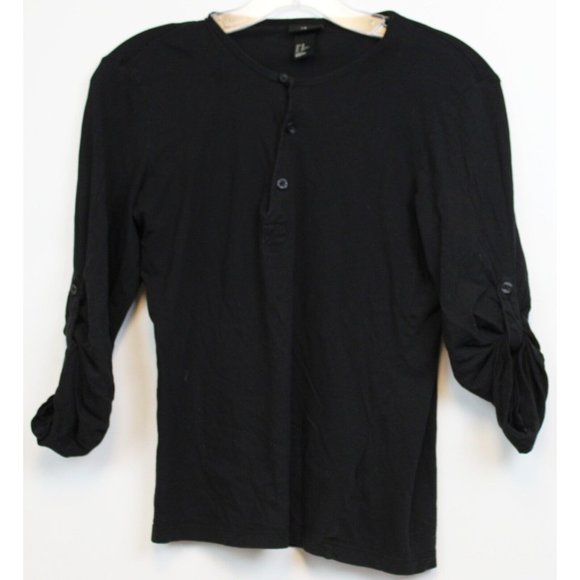 5 Pc Black Grey Sweater Shirt Basics Lot sz XS+M Button Cowl Turtle Neck Tank - Picture 13 of 15